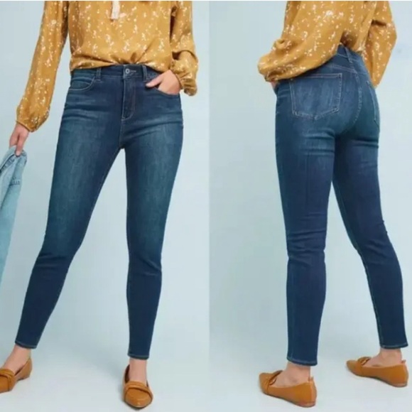 Pilcro and the Letterpress Denim - Anthropologie Pilcro and the Letterpress High Rise Denim Leggings Jeans Size 30